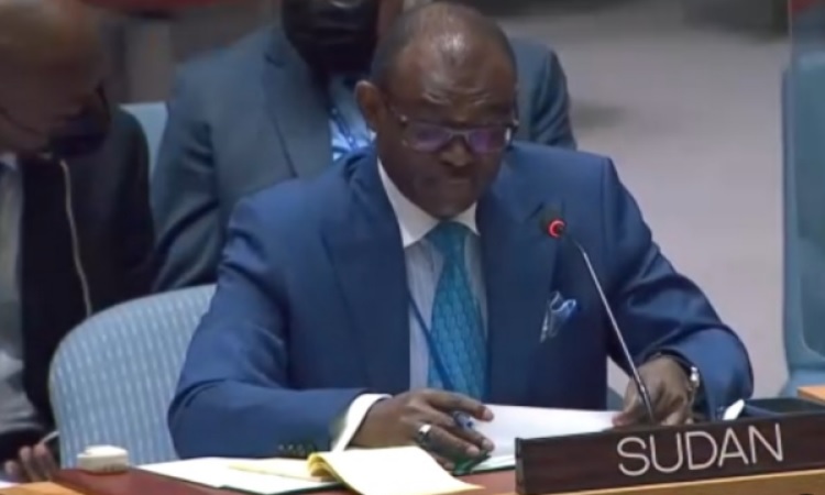 مندوب السودان في الامم المتحدة يؤكد معارضة السودان أي محاولات لتوسيع نطاق العقوبات المفروضة بموجب القرار 1591"